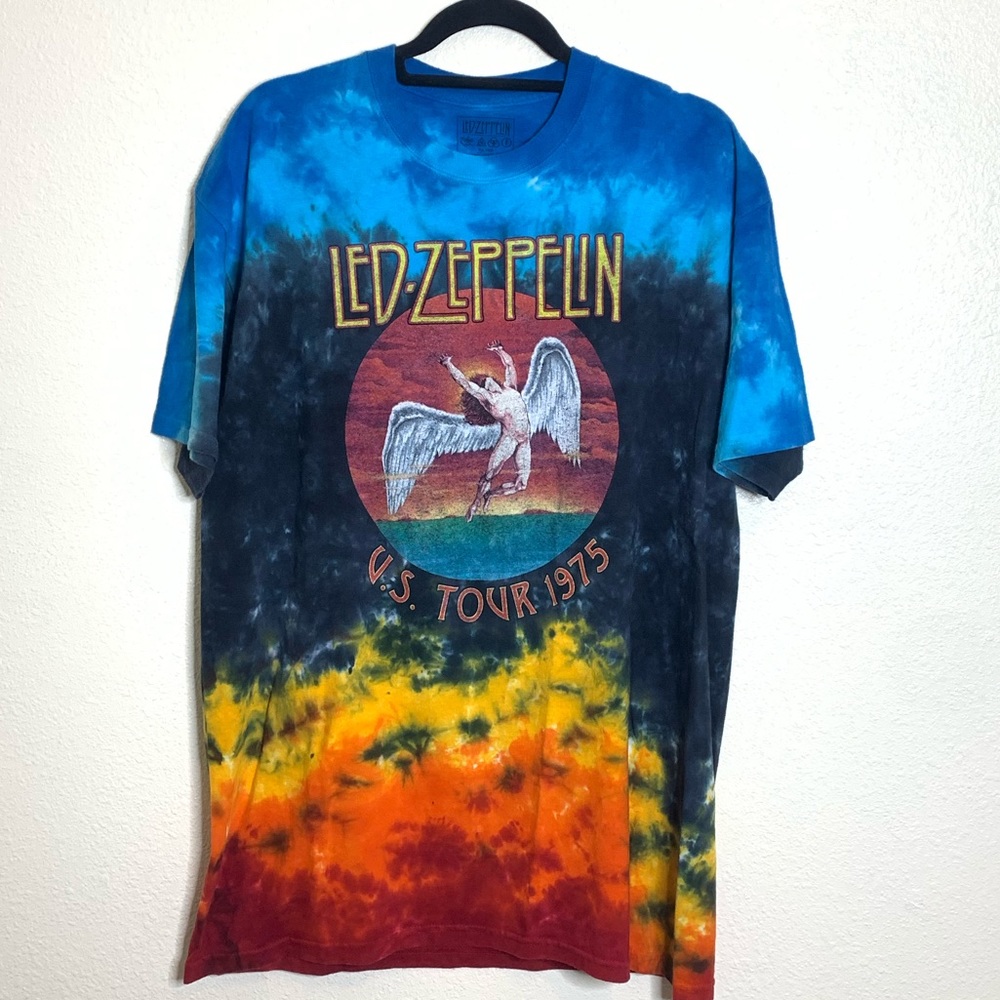 LED ZEPPELIN ICARUS 1975 TIE DYE T-SHIRT
